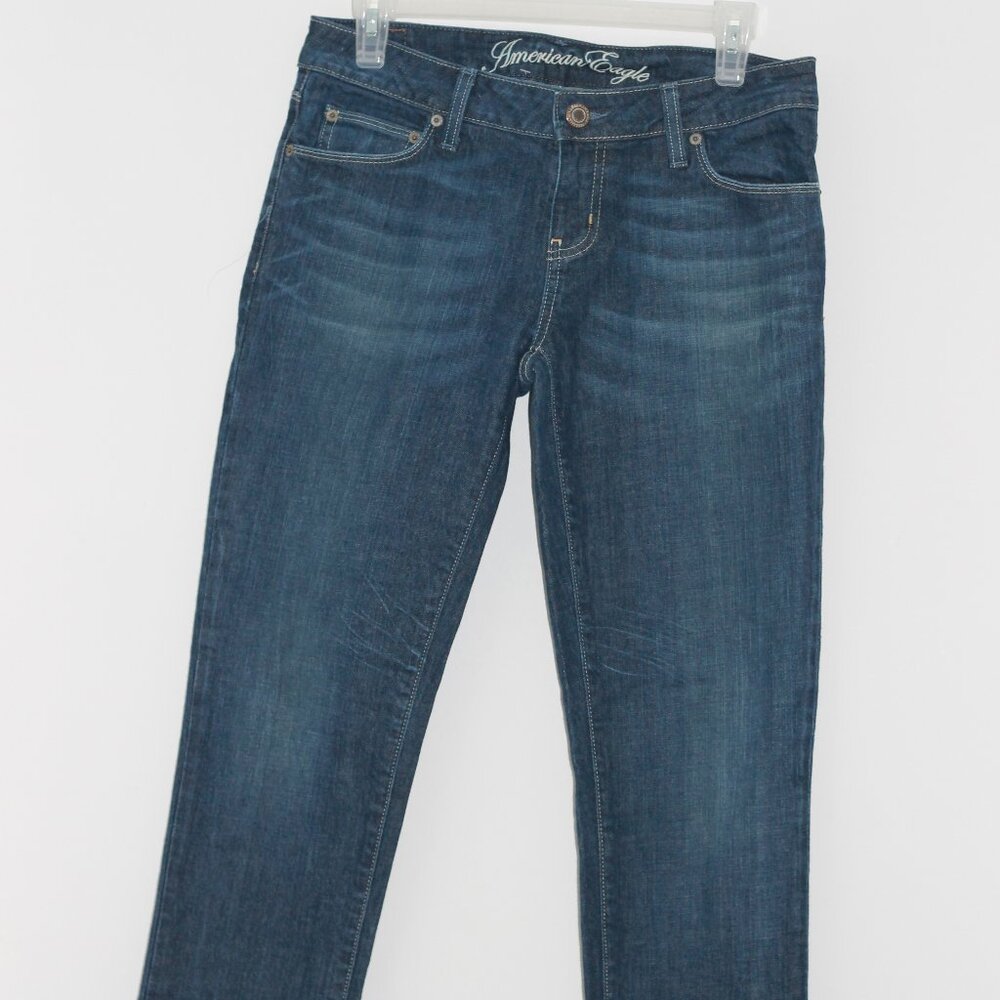 American Eagle Jeans Zip up ,button front 6 R